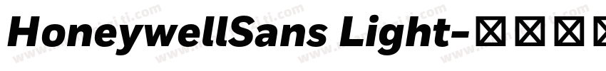 HoneywellSans Light字体转换
